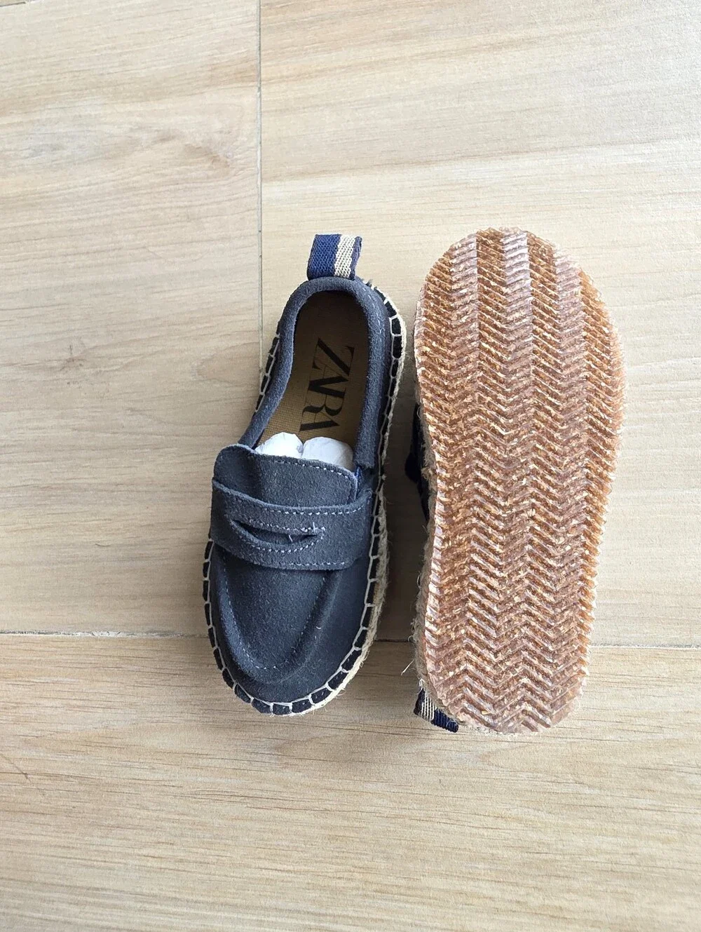 NEW Zara Baby Navy Espadrille Loafers | EU 23 / US 6.5